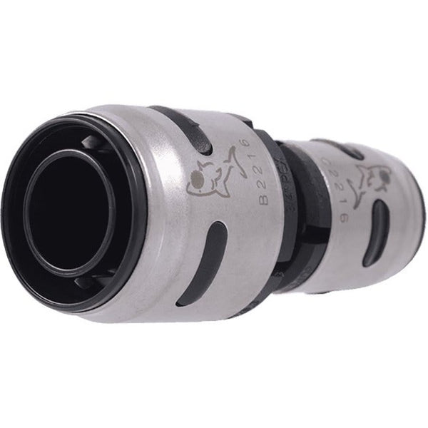 Reducer Coupling, 3/4 x 1/2 in, Push, Plastic