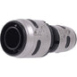 Reducer Coupling, 3/4 x 1/2 in, Push, Plastic