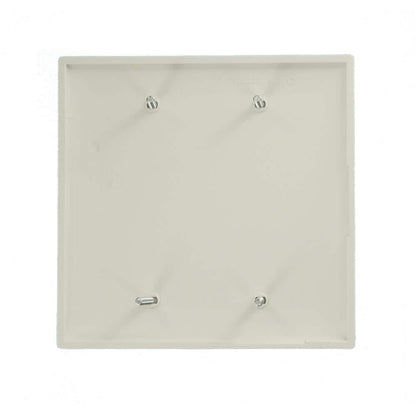 White 2-Gang Blank Plate Wall Plate (1-Pack)