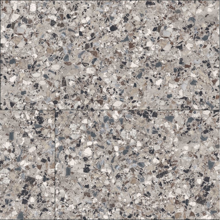 MILZETTI PEBBLE SILVR PL 24X47