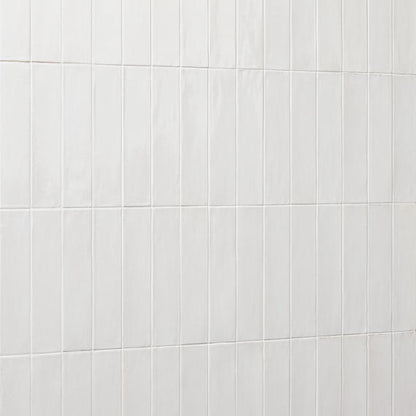 Rice Bianco Rectangle 3X8 Glossy