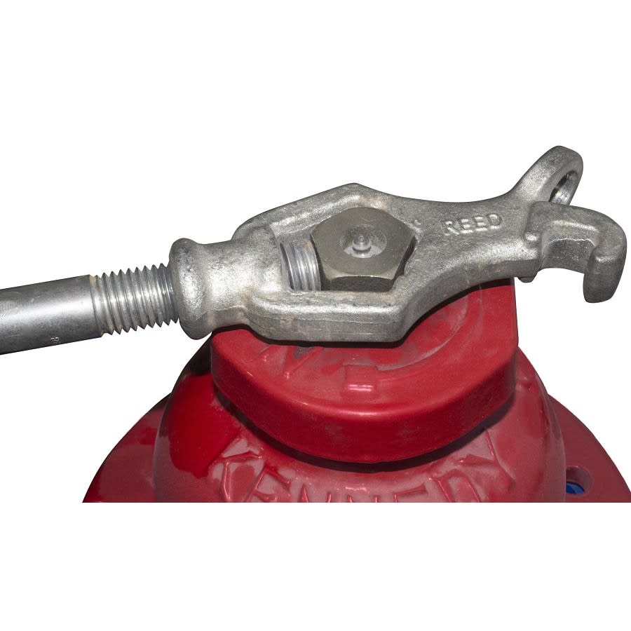 Hydrant Wrench, 20 in L, Forged Steel Handle, Forged Steel Head, Zinc-Chromate
