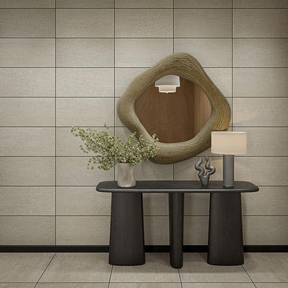 Theoretical Evolved Reflective Taupe Rectangle 12X24 Textured