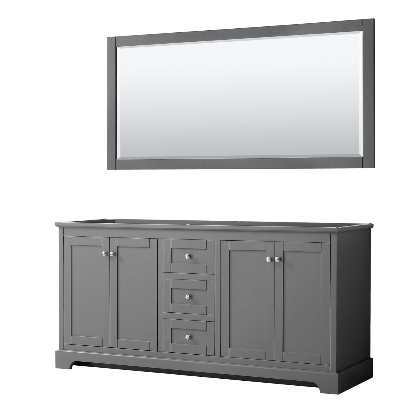 Avery Double Bathroom Vanity - 71W x 34.25H x 21.75D