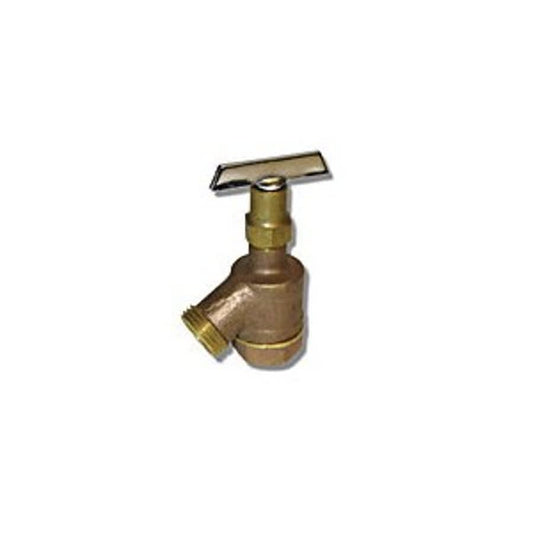Loose Key Garden Valve, 3/4 in Inlet, FNPT, Rough Brass