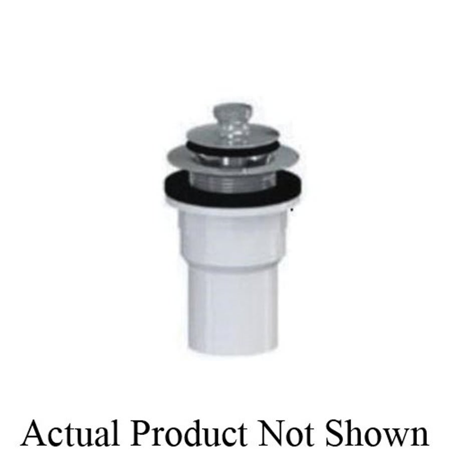 Lift and Turn Tub Closure With Spigot Adapter and PVC only, Polished Chrome