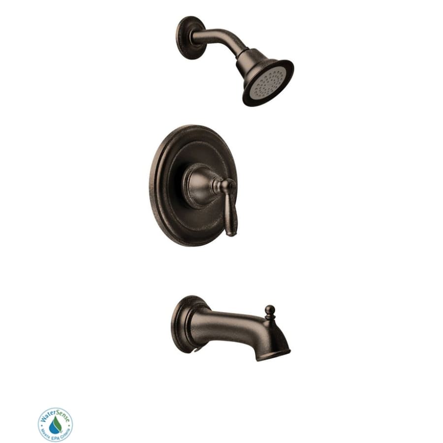 Posi-Temp Pressure Balanced Tub and Shower Trim with 1.75 GPM Shower Head and Tub Spout from the Brantford Collection (Less Valve)