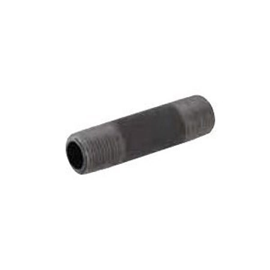 Extra Heavy Nipple, 1 in, 2 in L, MNPT, Steel, Black, SCH 80/XH, Seamless