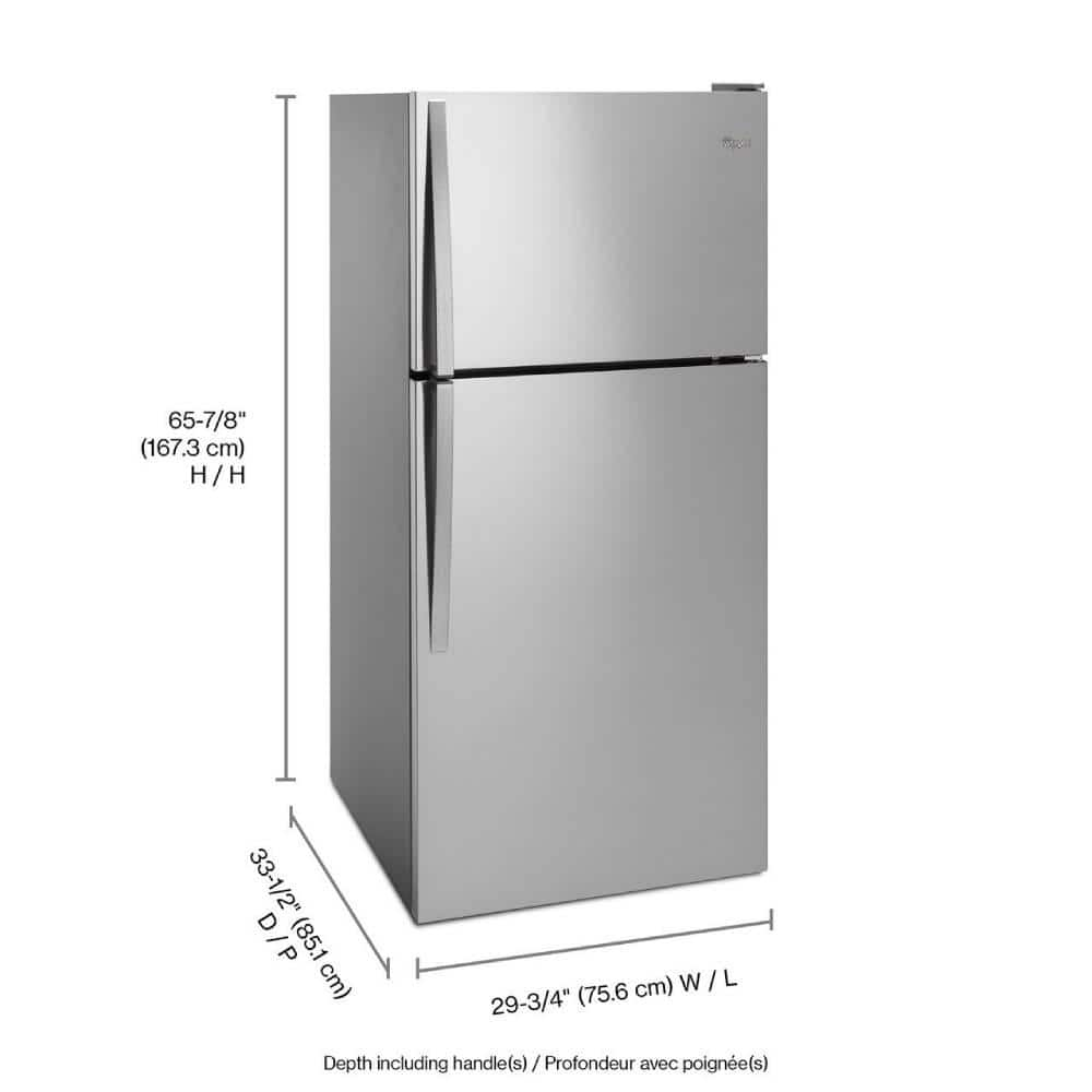 30 Inch Top Freezer Refrigerator