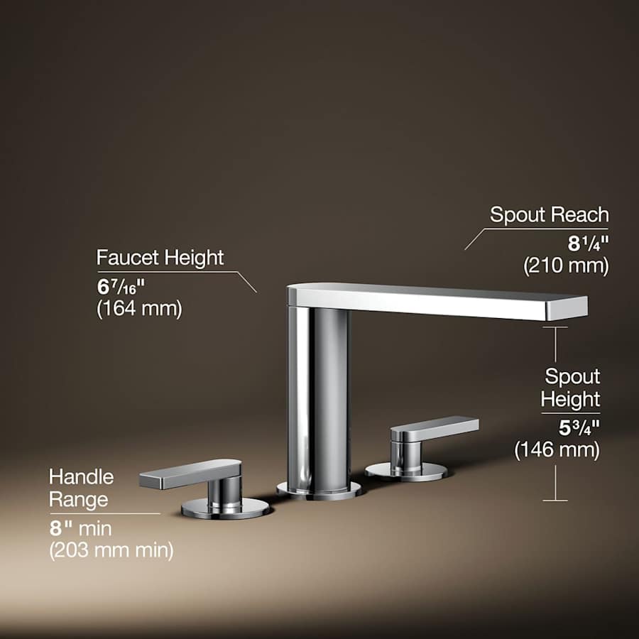 Composed Deck Mounted Roman Tub Filler