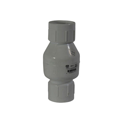 Spring Check Valve, 1-1/2 in, Socket, PVC