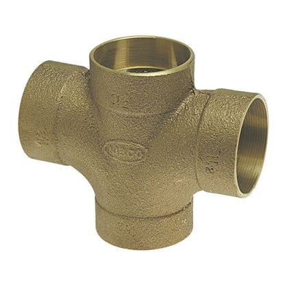 DWV Double Sanitary Tee, 2 in, C, Copper