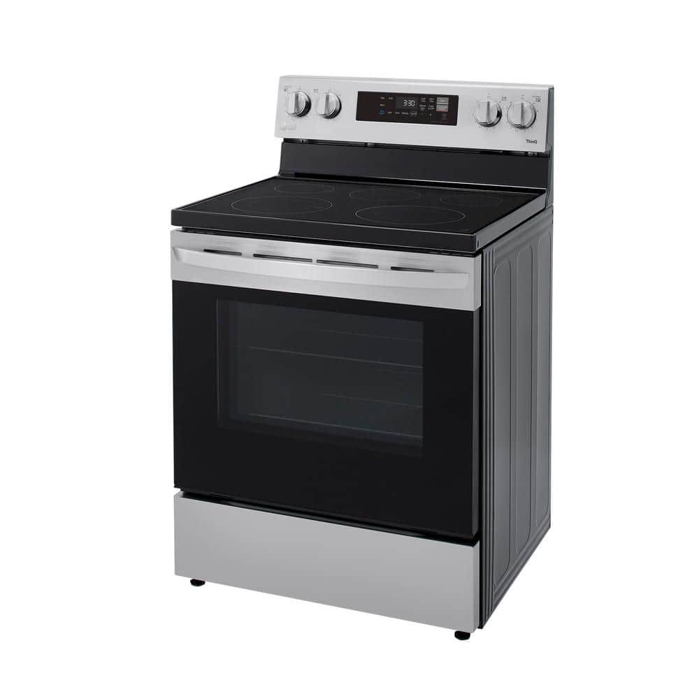 30"W 6.3Cuft Electric Smoothtop Smart Range Stainless Steel