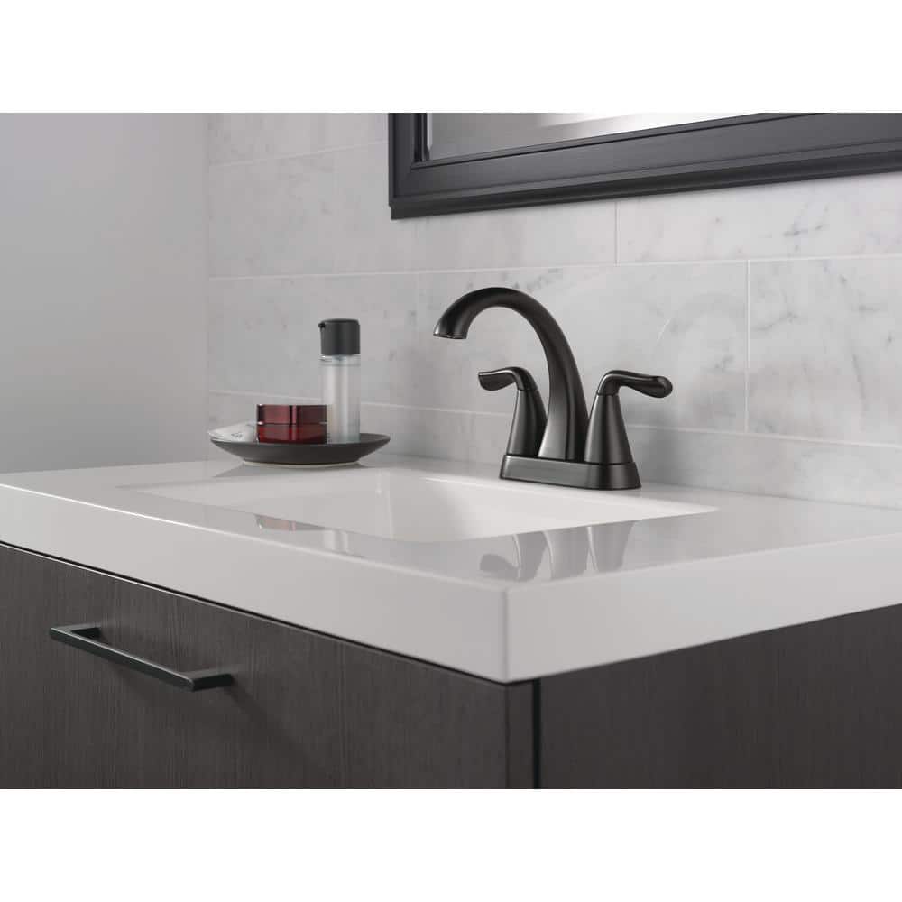 Arvo 4 in. Centerset 2-Handle Bathroom Faucet in Matte Black