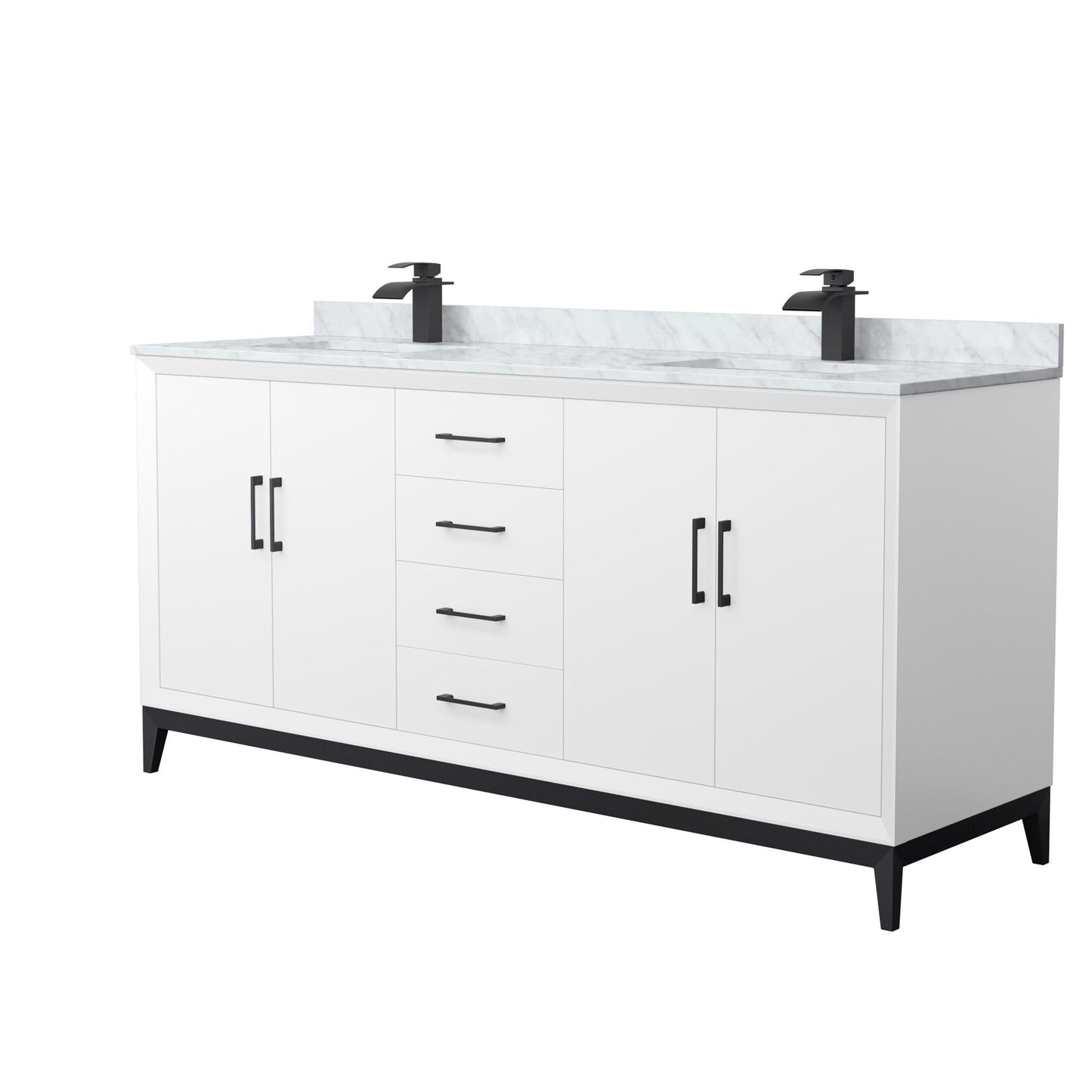 Amici Double Bathroom Vanity - 72W x 35.25H x 22D