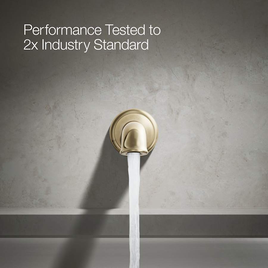 Artifacts Non Diverter Wall Mounted Tub Spout with Flare Design