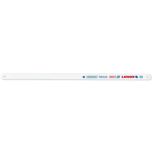 Hacksaw Blade, 12 in L Blade, HSS Cutting Edge, 24, Bi-Metal Blade, 10-Pack