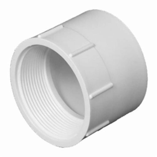 Female Adapter, 2 in, FNPT x Hub, DWV, PVC