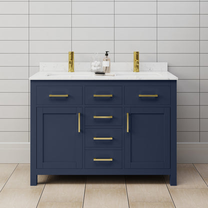 Beckett Double Bathroom Vanity - 48W x 35H x 22D