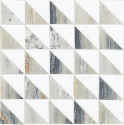 Gamma Azure Blend Basketweave 2 1/4X2 1/4 Polished