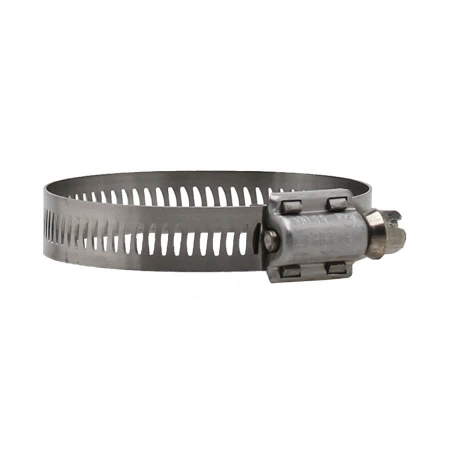 87 Series Hose Clamp, 1-9/16 to 2-1/2 in, Clamping, #32 Trade, 301 Stainless Steel Band, 305 Stainless Steel Bolt