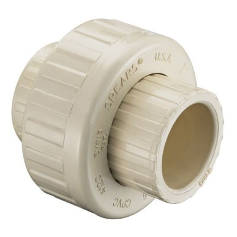 Union, 1/2 in, Socket, SCH 40/STD, CPVC