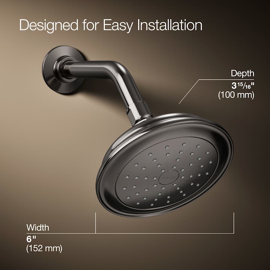 Artifacts 1.75 GPM Single Function Shower Head with MasterClean Sprayface and Katalyst Air-Induction Technology