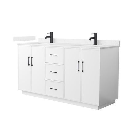 Elan Double Bathroom Vanity with Toe Kick - 66W x 35H x 22D