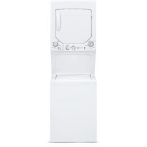 GE White 24" Unitized Spacemaker Stackable Washer and Electric Dryer