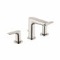 Talis E 150 Widespread Lavatory Faucet, ADA, 2 Handle, 3-Hole, 1.2 gpm, Brushed Nickel