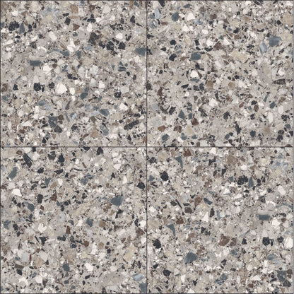 MILZETTI PEBBLE SILVR BR 24X24