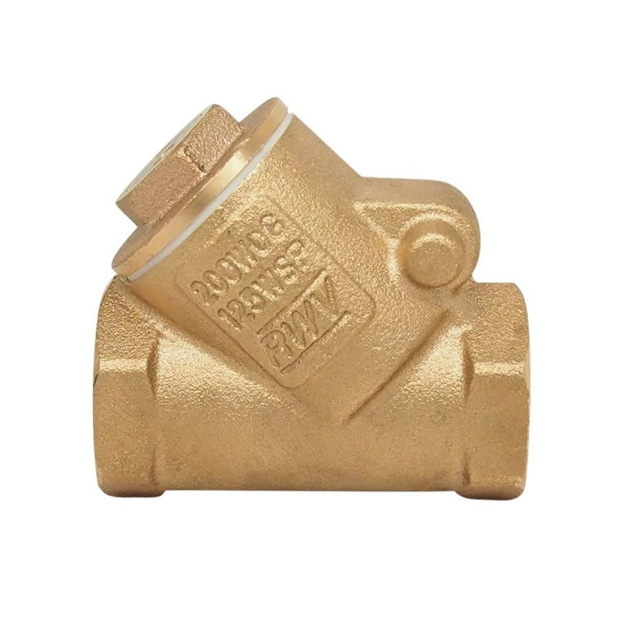 Swing Check Valve, 2-1/2 in, FNPT, Bronze