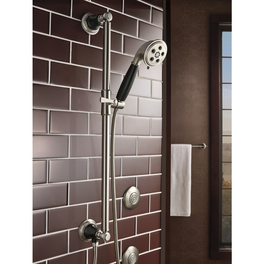 Rook 1.75 GPM Multi Function Hand Shower Package - Includes Slide Bar, Hose, and Wall Supply