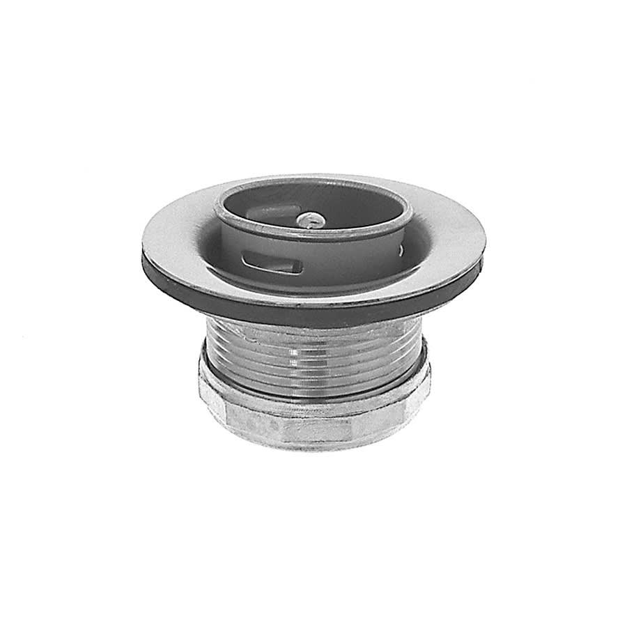 Junior Duo Bar Sink Strainer, 1-1/8 in OAL, Stainless Steel, Polished Chrome