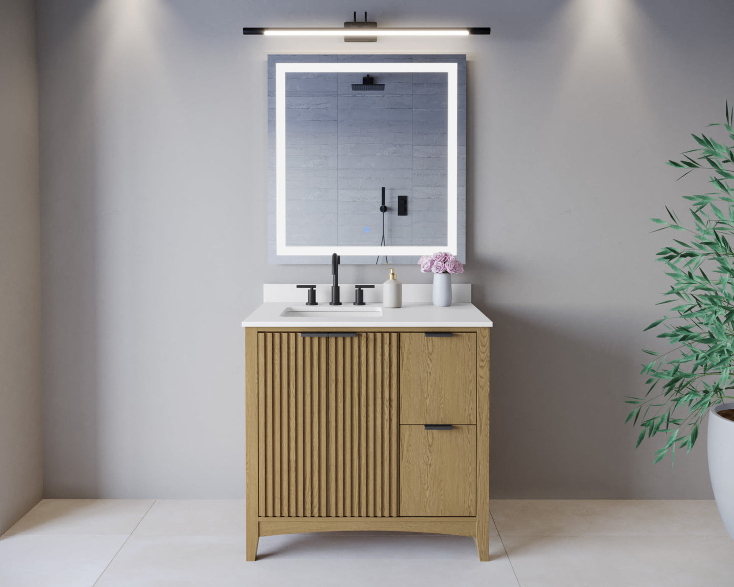 Palmilla Single Bathroom Vanity - 36W x 35H x 22D