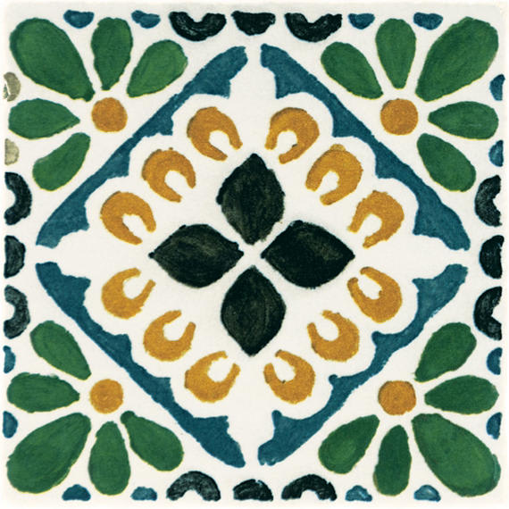 Cotto Revival Marbella Square, Handcrafted 4X4 Glossy