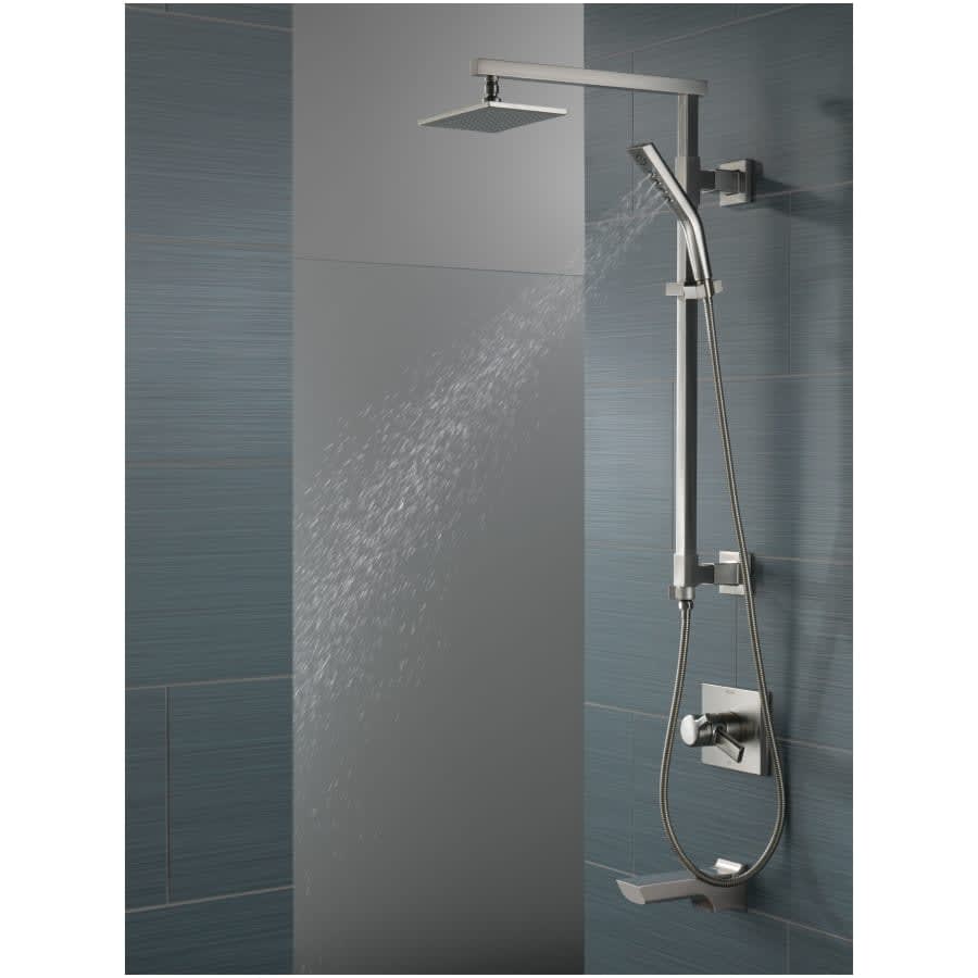 Emerge 26" Angular Shower Column with Hose and Integrated Diverter - Less Shower Head and Hand Shower