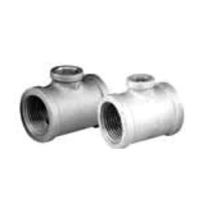 Tee, 3/4 in, FNPT, 150 lb, Malleable Iron, Black