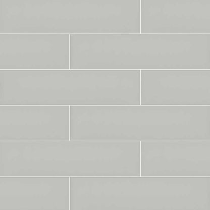 Gray Glossy Subway Tile 4x16