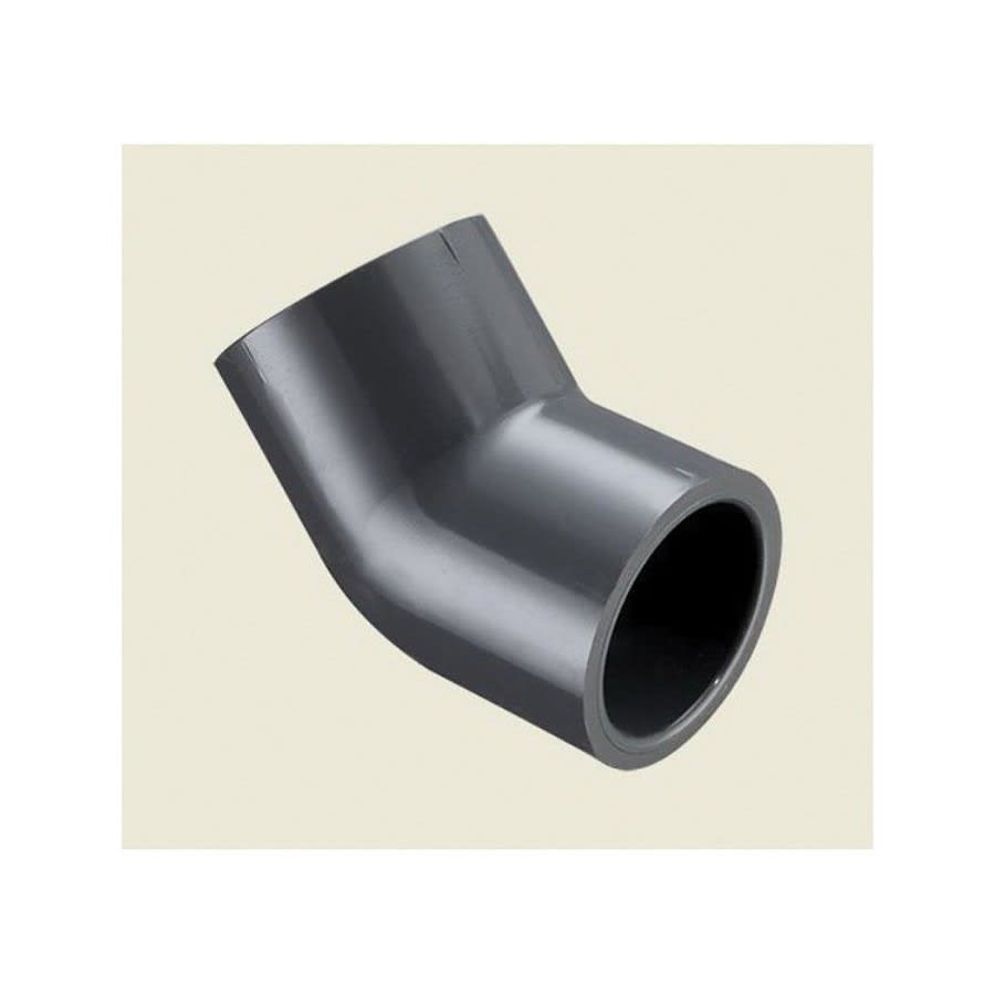 45 deg Elbow, 1 in, Socket, SCH 80/XH, PVC