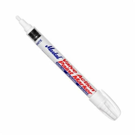 Valve Action® Marker, Medium Bullet Tip, White