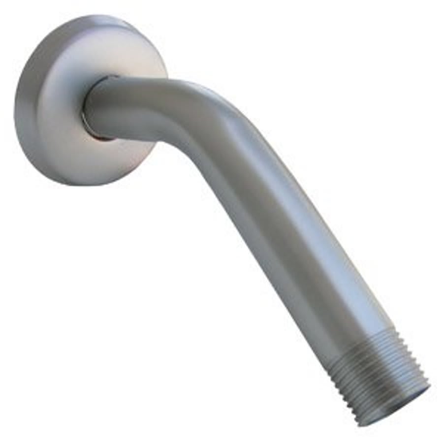 Shower Arm, Wall Mount, 6 in L, Satin Nickel