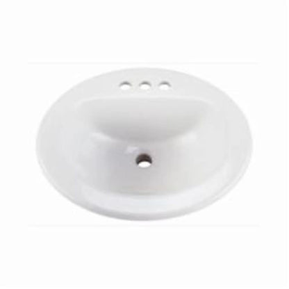Maxwell® Top Mount Lavatory Sink, ADA, 21 x 17-7/8 x 8-1/2 in, Vitreous China, White