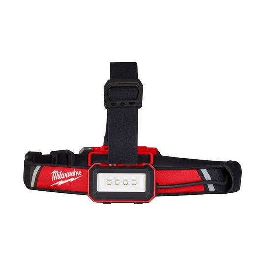 Low Profile Cordless Hard Hat Headlamp, LED Bulb, Plastic Housing, 600 Lumens