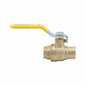 2-Piece Ball Valve, 1/2 in, C, Full Port, Brass Ball, Brass
