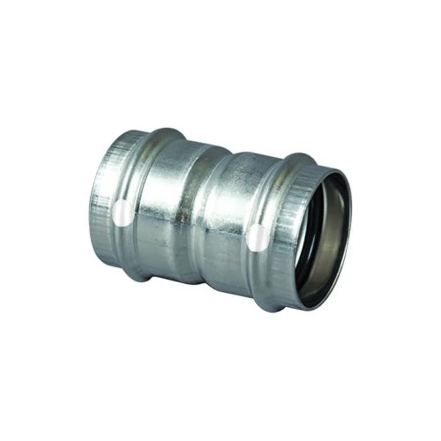 Coupling, 1-1/4 in, Press, 304/304L Stainless Steel