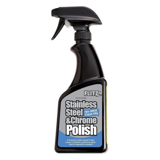 Stainless Steel and Chrome Polish, 16 oz Spray Bottle