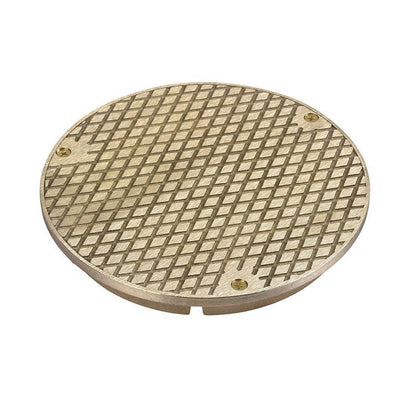 Cleanout Cover, 6 in, Round, Brass