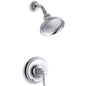 Bancroft Single Handle Rite Temp Pressure Balanced Shower Only Trim with Rain Shower Head