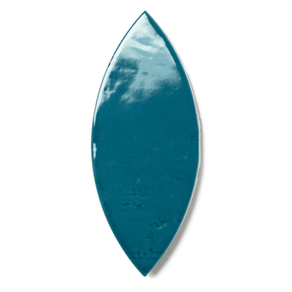 Legacy 3" x 8" Glossy Petal Porcelain Tile in Aquamarine